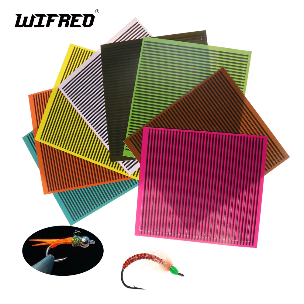 Wifreo 2Sheet Fly Tying Synthetic Peacock Body Quills 1.5mm Wide Body