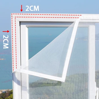 【Invisible Custom·Enhanced Protection】 Mosquito & Insect Window/Door Screens – Hook-and-Loop No-Drill, Multiple Sizes 1