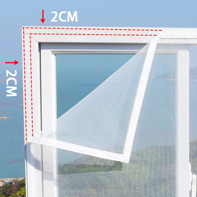 【Invisible Custom·Enhanced Protection】 Mosquito & Insect Window/Door Screens – Hook-and-Loop No-Drill, Multiple Sizes 1