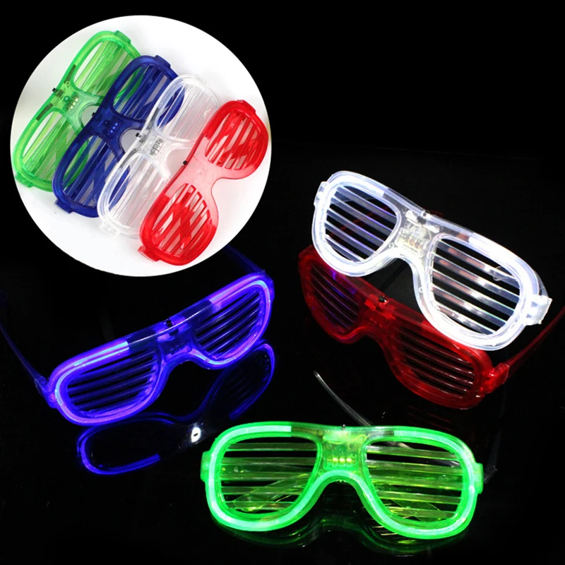 

1pc Shutter Glasses 80s 90s Retro Theme Birthday Decorations Shades Sunglasses Rapper Hip Hop Rock and Roll Party Supplies