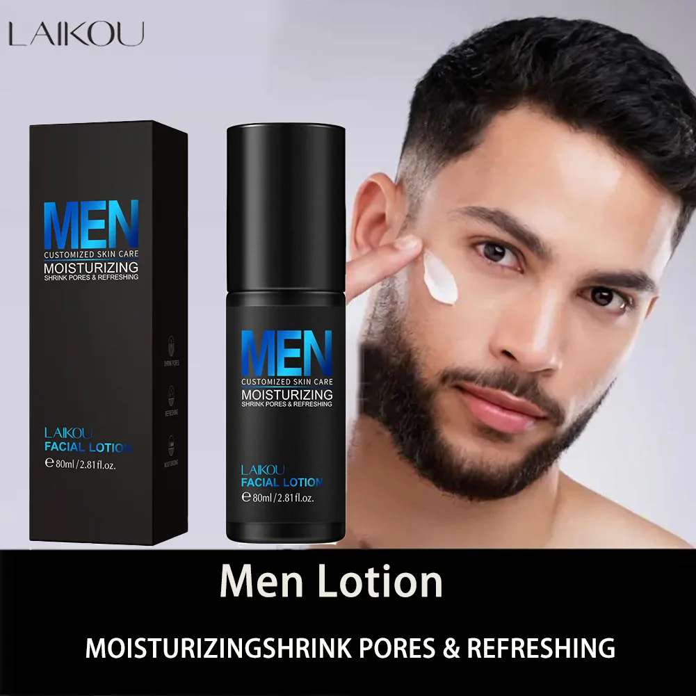 LAIKOU Face Lotion For Men Sensitive Skin Firming Cream Refreshing Moisturizin Men's Night Moisturizer Facial Skin Care Products 2
