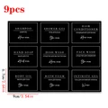 9pcs black label