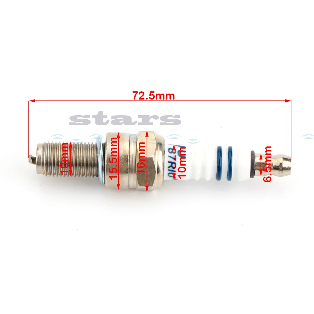 Motorcycle Iridium Spark Plug B7RIU for CR7E CPR7EA-9 CPR8EA-9 CPR8EAIX-9 96067 CR8E CR8EIX IU24 IU22 UR4DC PRG6HCC spark plug