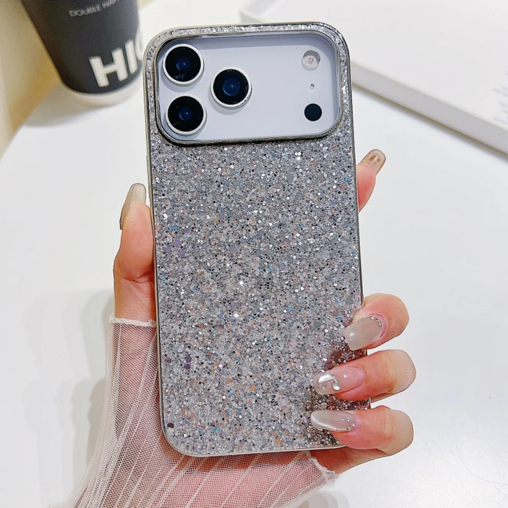 Luxurious Shimmering Glitter Plating Phone Case in Vibrant Colors