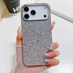 Luxurious Shimmering Glitter Plating Phone Case in Vibrant Colors - iPhone 13 (Silver)