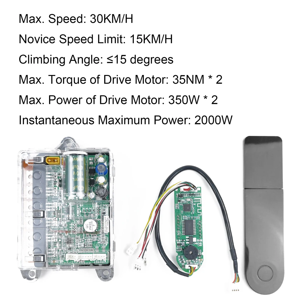Contrôleur de scooter électrique amélioré, carte mère pour Xiaomi M365, Pro, 1S, accessoires  34