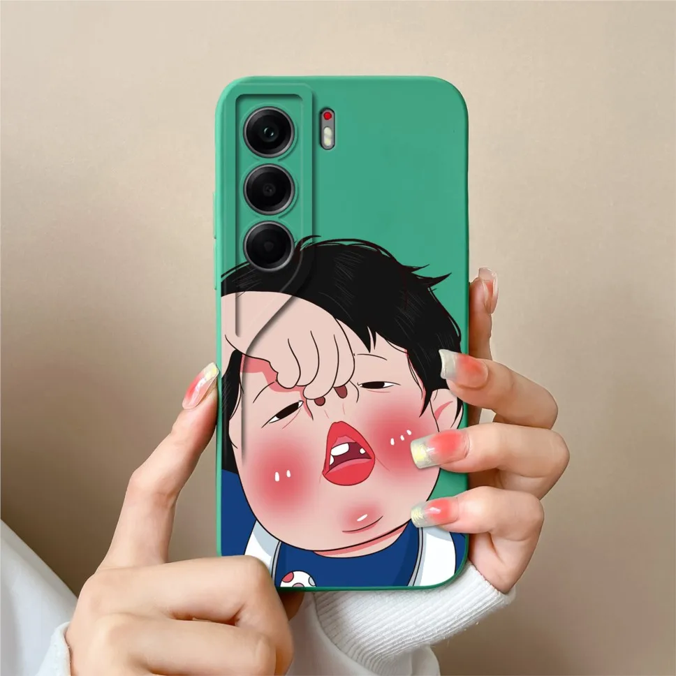 Funny Cat Silicone Soft Camera Protective Phone Case Cover