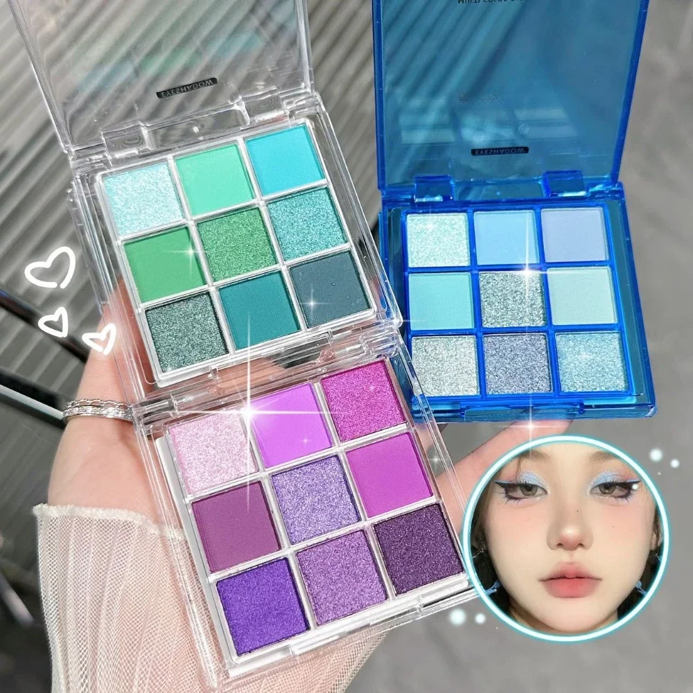 Eye Shadow Eye Shadow Plate 9 Colors Eyeshadow Palette Matte Pearlescent Waterproof Eyes Pigments Powder