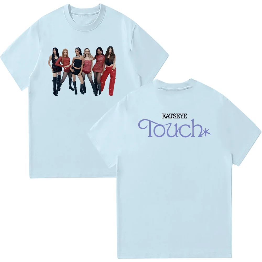 Katseye T-Shirt Für Damen Und Herren – Bequemes Baumwoll-Shirt Im Y2K-Style Für Streetwear Und Freizeit
