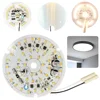 3.94 Inch LED Ceiling Fan Light Kit 3000K/4000K/6500K Dimmable Round LED Light Engine Ceiling Flush Light Replacement Panel 3