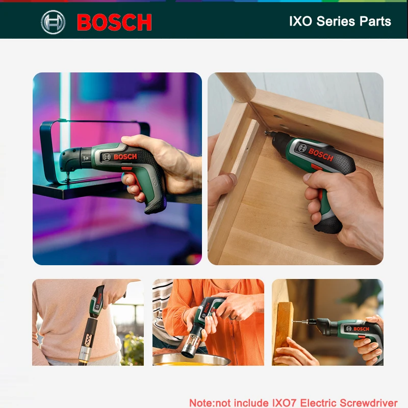 Akcesoria do wkrętaków elektrycznych Bosch IXO wielofunkcyjne elektronarzędzia domowe małe mocowanie IXO7 różne akcesoria