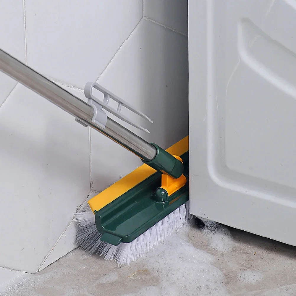 Floor Scrub Brush 3 In 1 Long Handle Removable Adjustable Wiper Broom