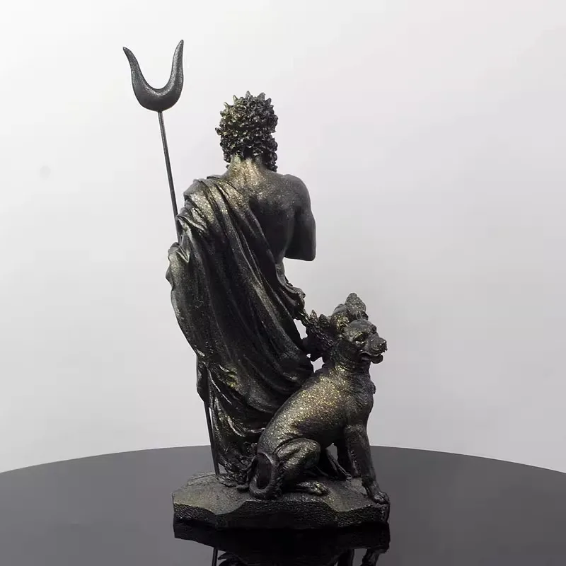Hades with Cerberus – Lord of the Underworld Resin Statue 2