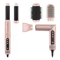 High-speed Hot Air Comb Folding Five-in-one Multi-function High-speed Noise Reduction Hair Dryer Curling Iron cepillo alisador 1