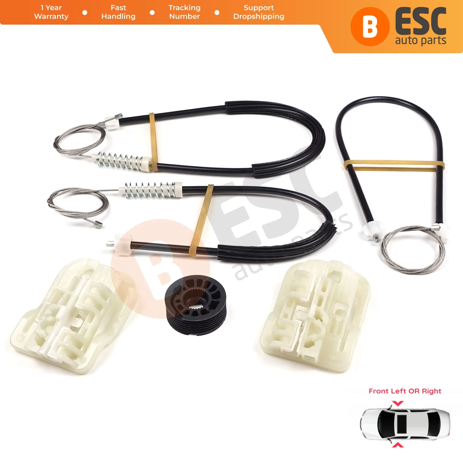 EWR5453 Electrical Power Window Regulator Set Front Door 5JA837461 