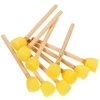 10/20pcs Round Sponges Brush Set Stencil Sponge Brushes DIY Painting Sponges Children Drawing Craft Brushes with Wood Handle 1