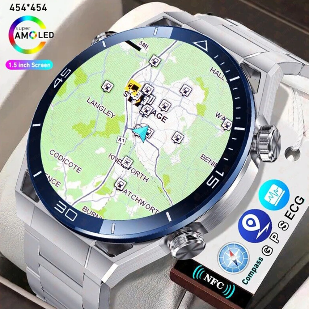 2024 ο Ʈ ġ  GPS ƮĿ AMOLED 454*454 HD ũ ɹڼ Ʈ ð  ȭ HD Ǯ ġ Ʈ ġ