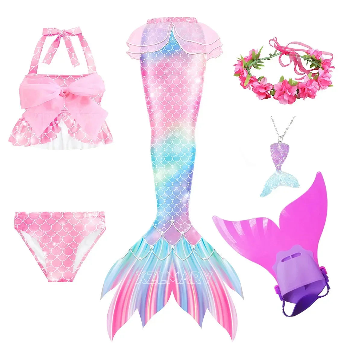 6pcs with fins-Pink