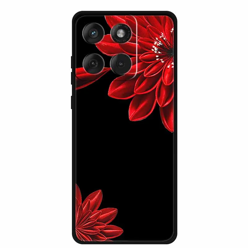 Cartoon Lovely Cat Black Silicone Soft TPU Phone Case