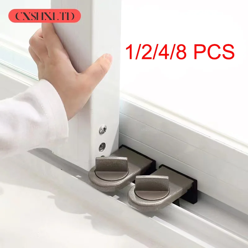 Baby Safety Lock Sliding Door Window Lock Sliding Sash Stopper Window 1/2/4/8pcs Aliexpress