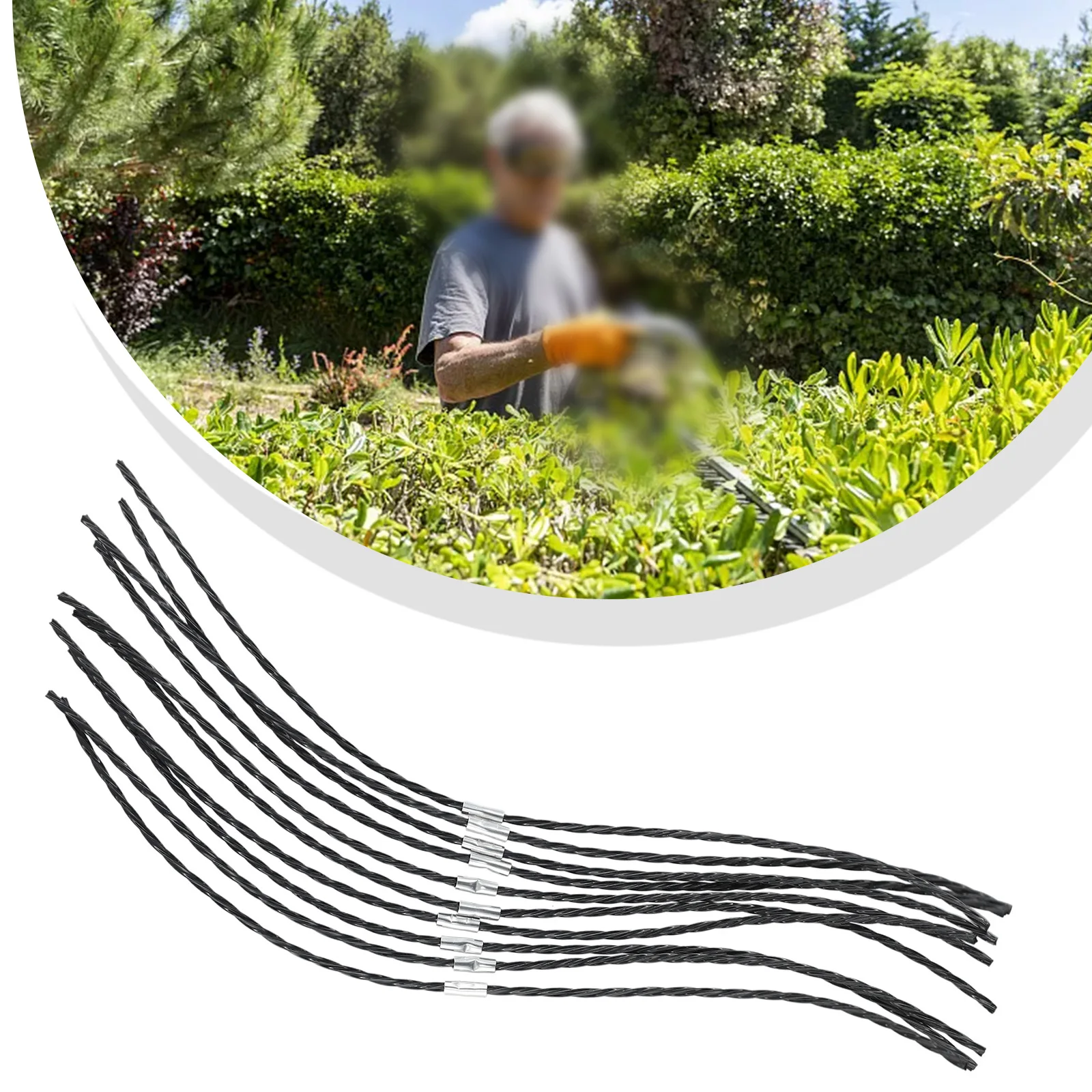 

Гибкая и прочная изогнутая линия для стрижки травы для оптимальной производительности резки, подходит для BOSCH AFS 23 37, упаковка из 10