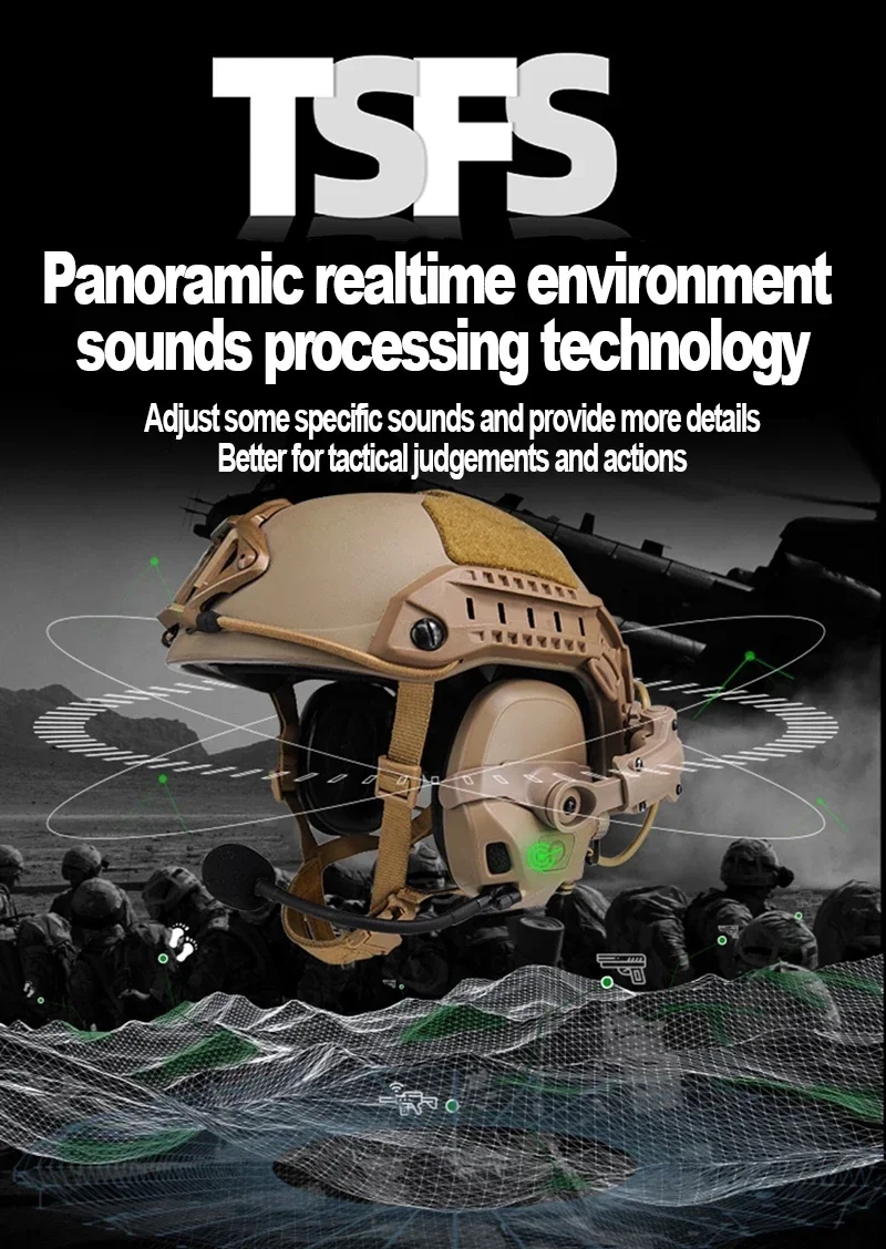 2026 FCS FMA Digital Dual DSP AMP Headset Noise Reduction