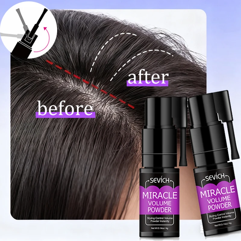 Fluffy Hair powder 360 ° Rotation Spray Matte Finish Hair Styling Texturizing Powder Oil-Control Wash Free Spray For Men Women