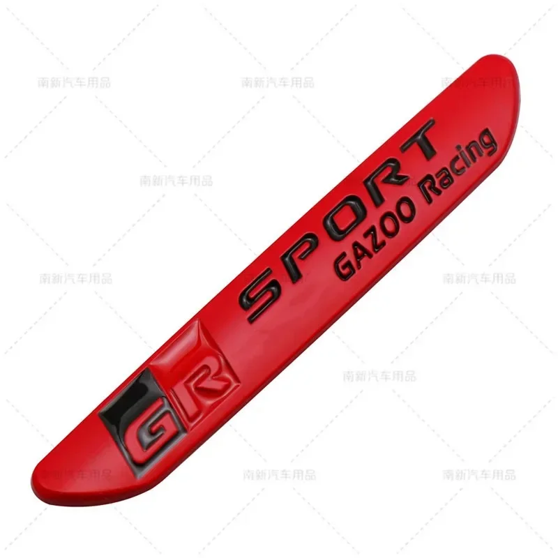 1Pcs 3D 금속 GR 스포츠 Gazoo 레이싱 사이드 펜더 엠블럼 후면 부츠 트렁크 배지 스티커 Toyota GRsport C-HR RAV4 Corolla Camry