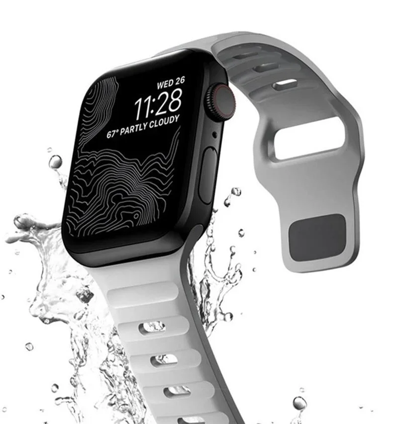 Premium Silicone Sport Watch Band - Versatile and Durable Bracelet
