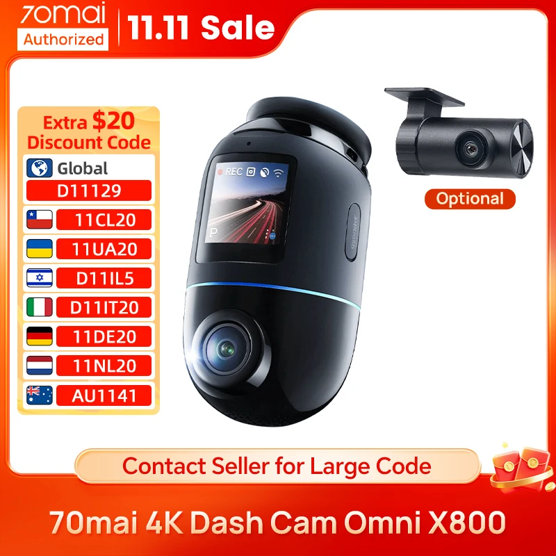 70mai x800 4Kドライブレコーダー 70mai 4Kドライブレコーダー Omni X800 4Gハードワイヤーキット UP04