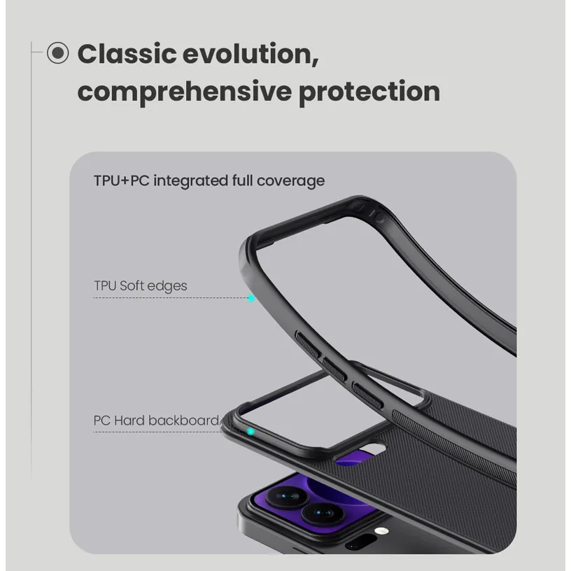 Magnetic Anti-fingerprint Hard Phone Case with Airbag Protection & Frosted Shield Finish