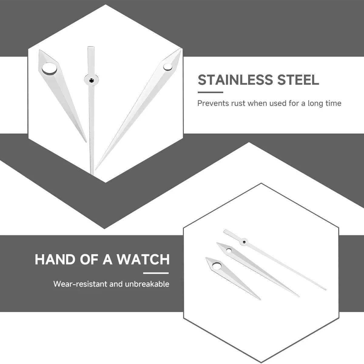 Premium Watch Needle Hands in Silver, Blue, Gold, Green, and Orange - NH35 Collection