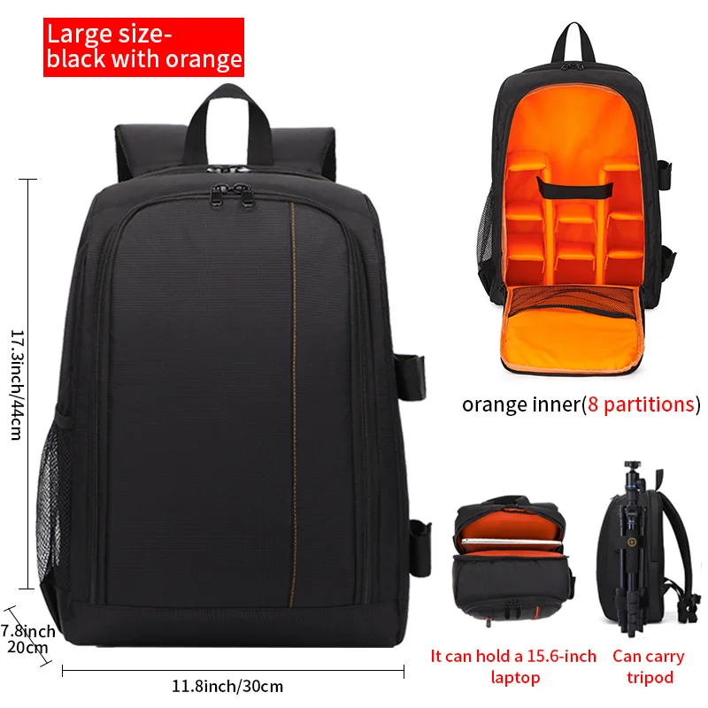 Lightweight Waterproof Outdoor Photography Backpack with Large Capacity and Multi-Functional Design