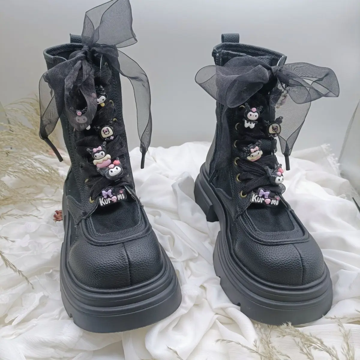 

Boots for Women Women's Winter Footwear Designer Shoes Leather Boots for Ladies Black Lolita Thigh High Leather Boots Autumn