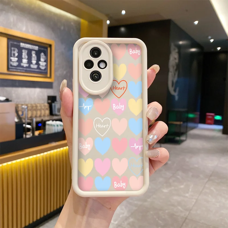 Adorable Heart Pattern Soft Silicone Phone Case