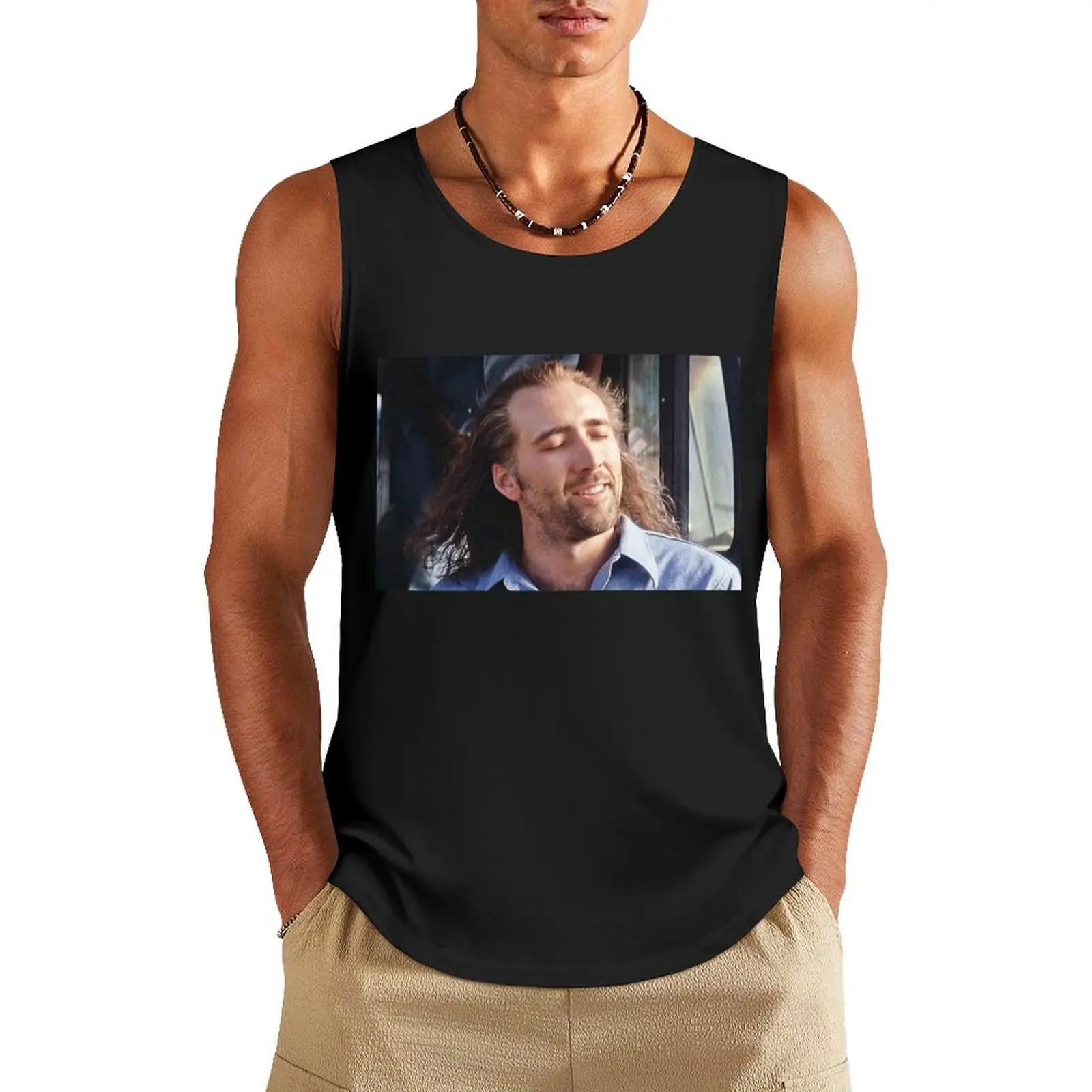 

Nicolas Cage Tank Top Men's singlets gym Men's gym t-shirt