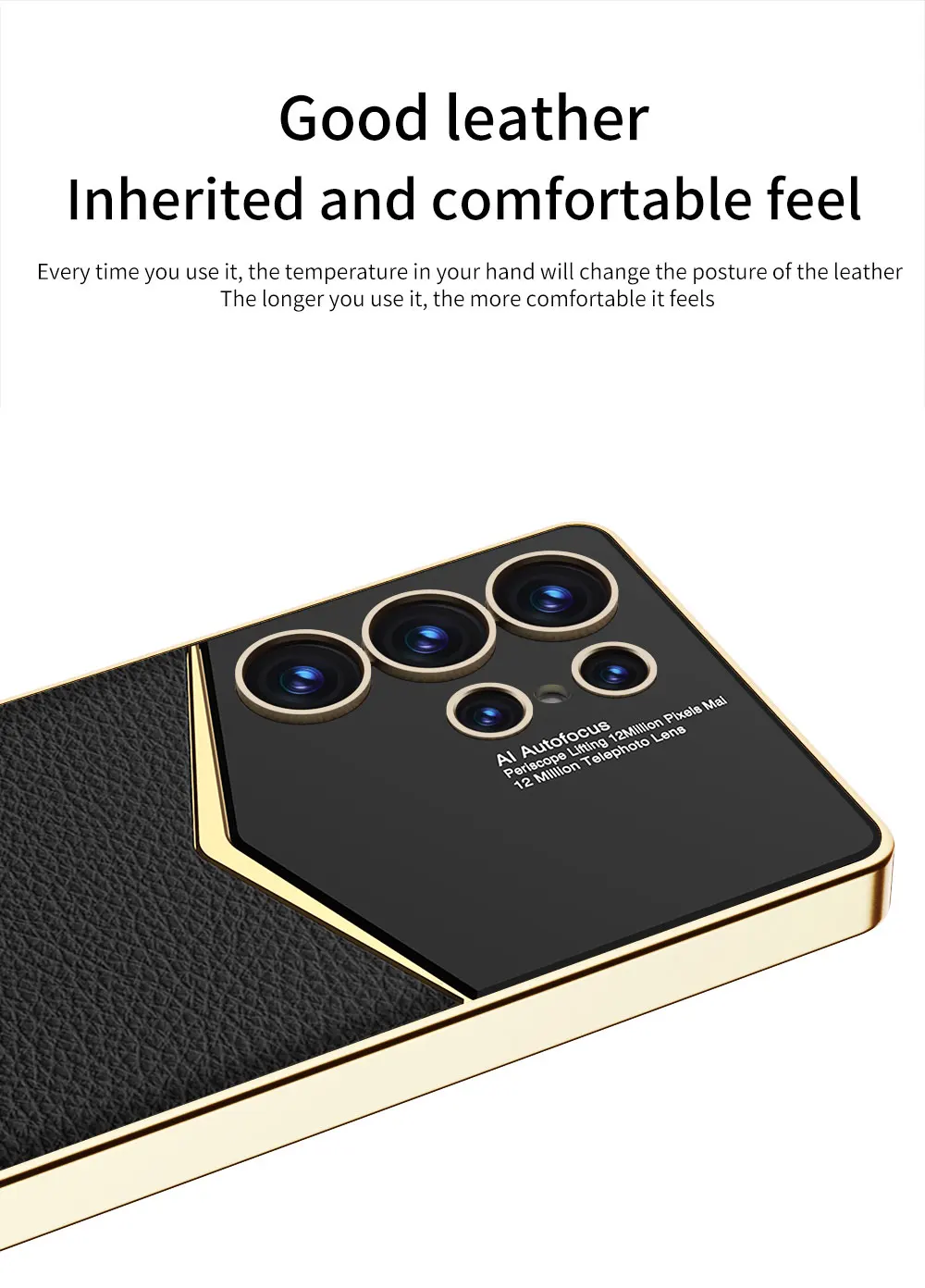 Luxury Leather Plating Case For Samsung Galaxy S25 Ultra Plus Camera Protective