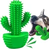 Dog Cactus Interactive Rubber Chew Toys For Small Large Dogs Tooth Cleaning Toothbrush For Small Large Dogs Treat Dispenser Pet 1