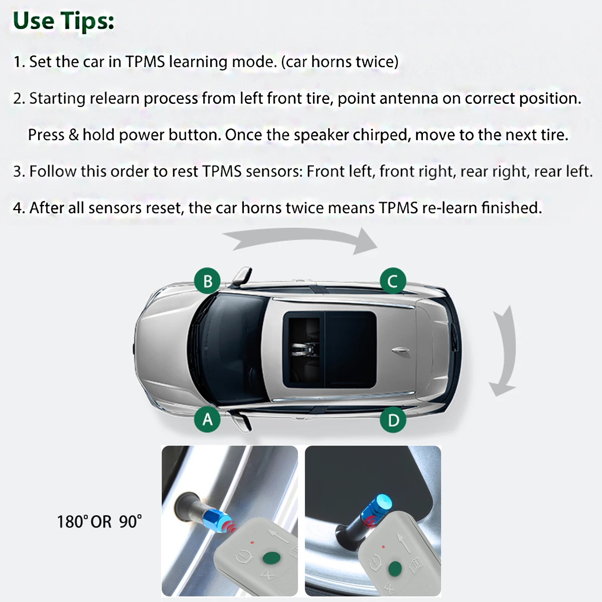 New Tire Pressure Mointor System TPMS 19 Reset Sensor Programming Training Tool For Ford 8C2Z-1A203-AB TPMS RESET TOOL 6