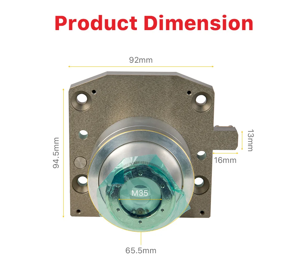 Ultra arayc laser düsen anschluss teil für precitec procutter eco f150 6-8kw faserlaser schneidkopf – Detail 2