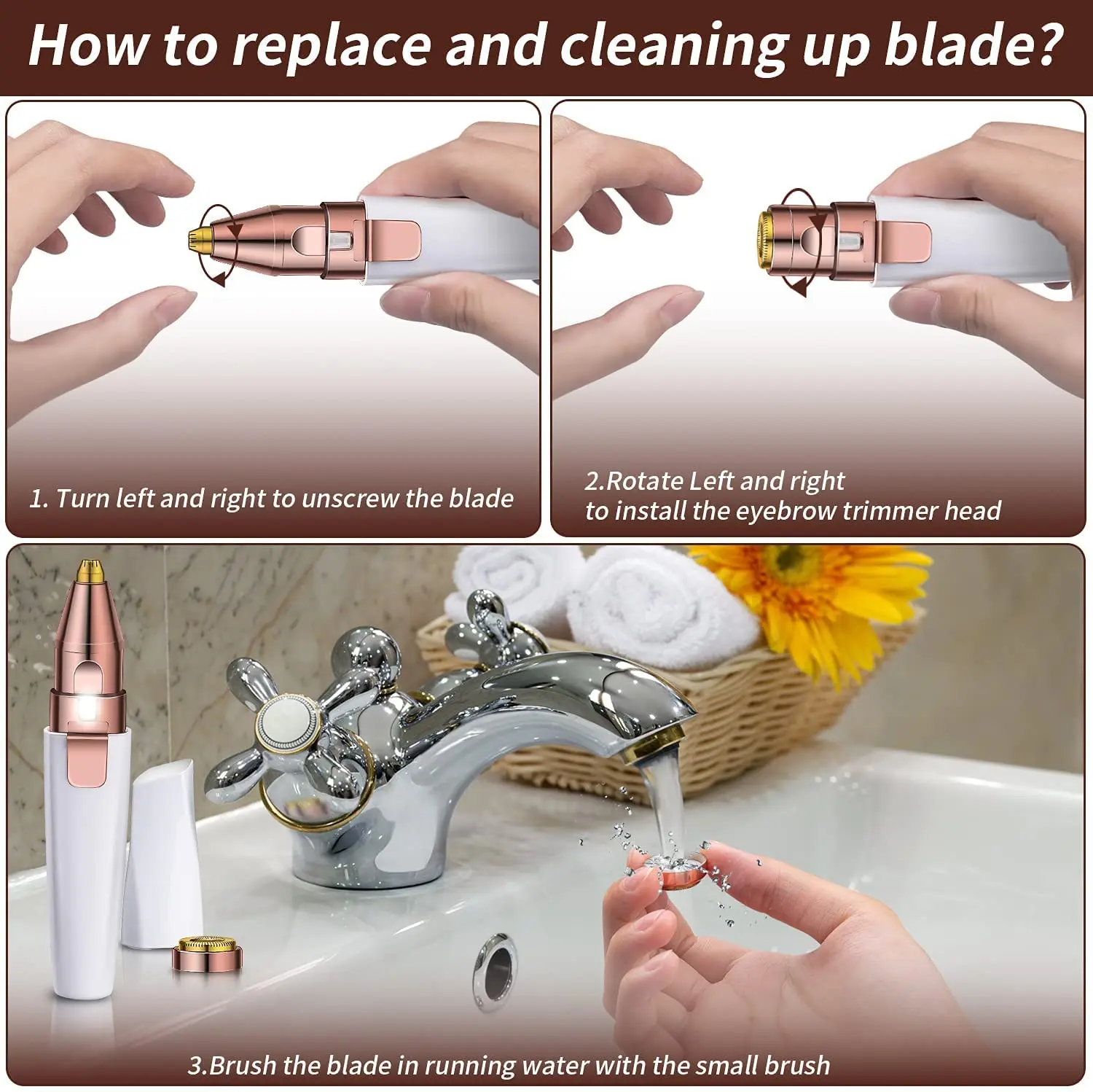 Rechargeable 2 IN 1 Electric Epilator Painless Hair Remover Shaver Eyebrow Shaper Facial Leg Armpit Bikini Portable Trimmer electric epilator hair remover