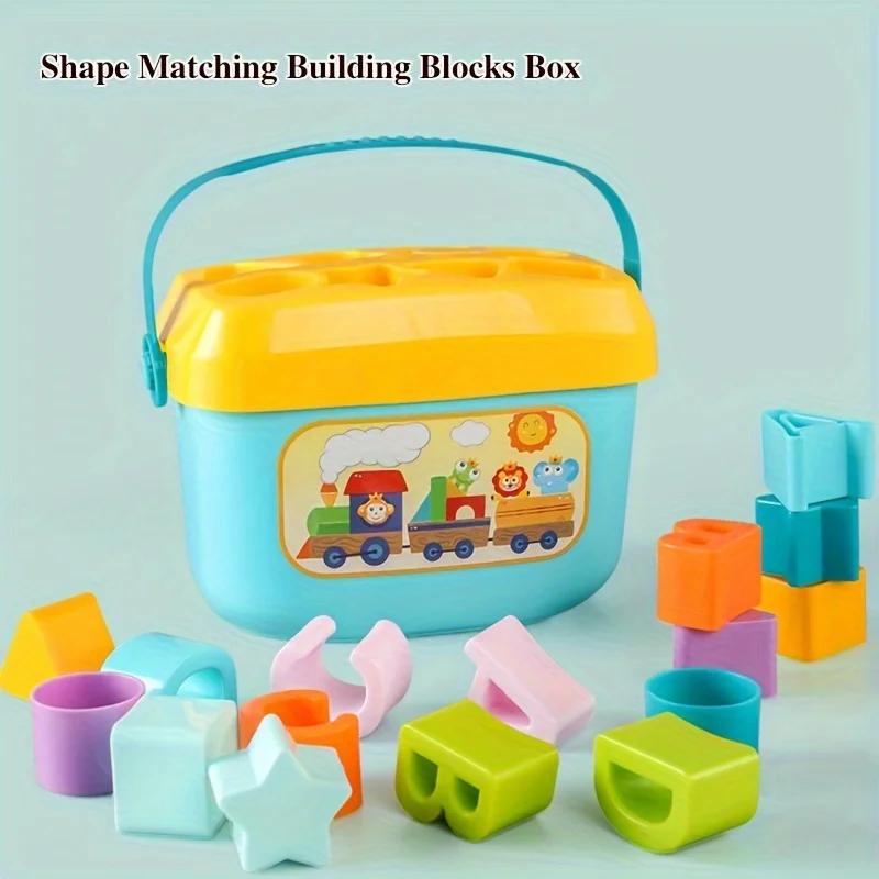 Baby Learning Resources Letter Blocks Toy Fine Motor Toy Early Education Color Recognition Alphabet Shape Toys for Toddlers 3