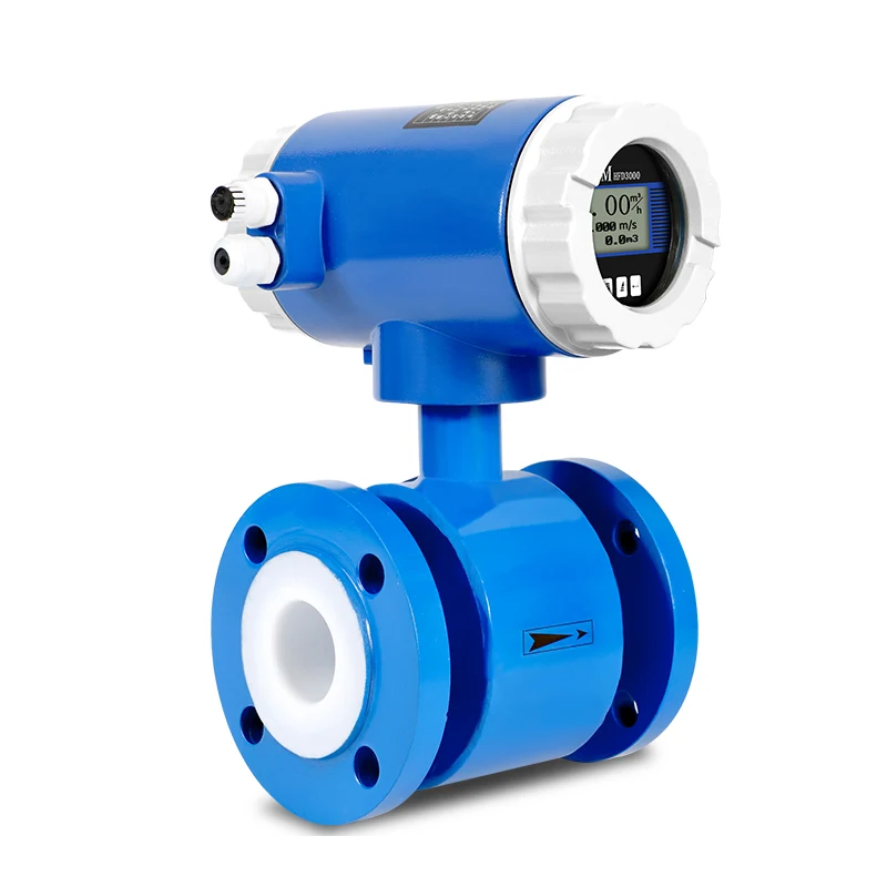 Smart Electromagnetic Digital Flow Meter DN10 DN15 DN20 DN25 Wastewater Sewage Slurry Liquid Seawater Flowmeters 4-20mA RS485
