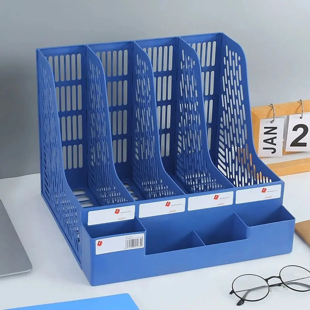 Fashion Desktop Organizer File Rack Large Capacity File Organizer File Basket Thickened Multi-layer File Shelves Certificates