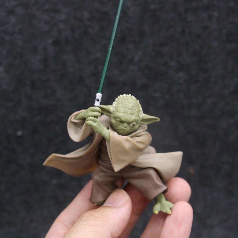 Star Wars Mandalorian Master YODA con espada figura de acción Juguetes