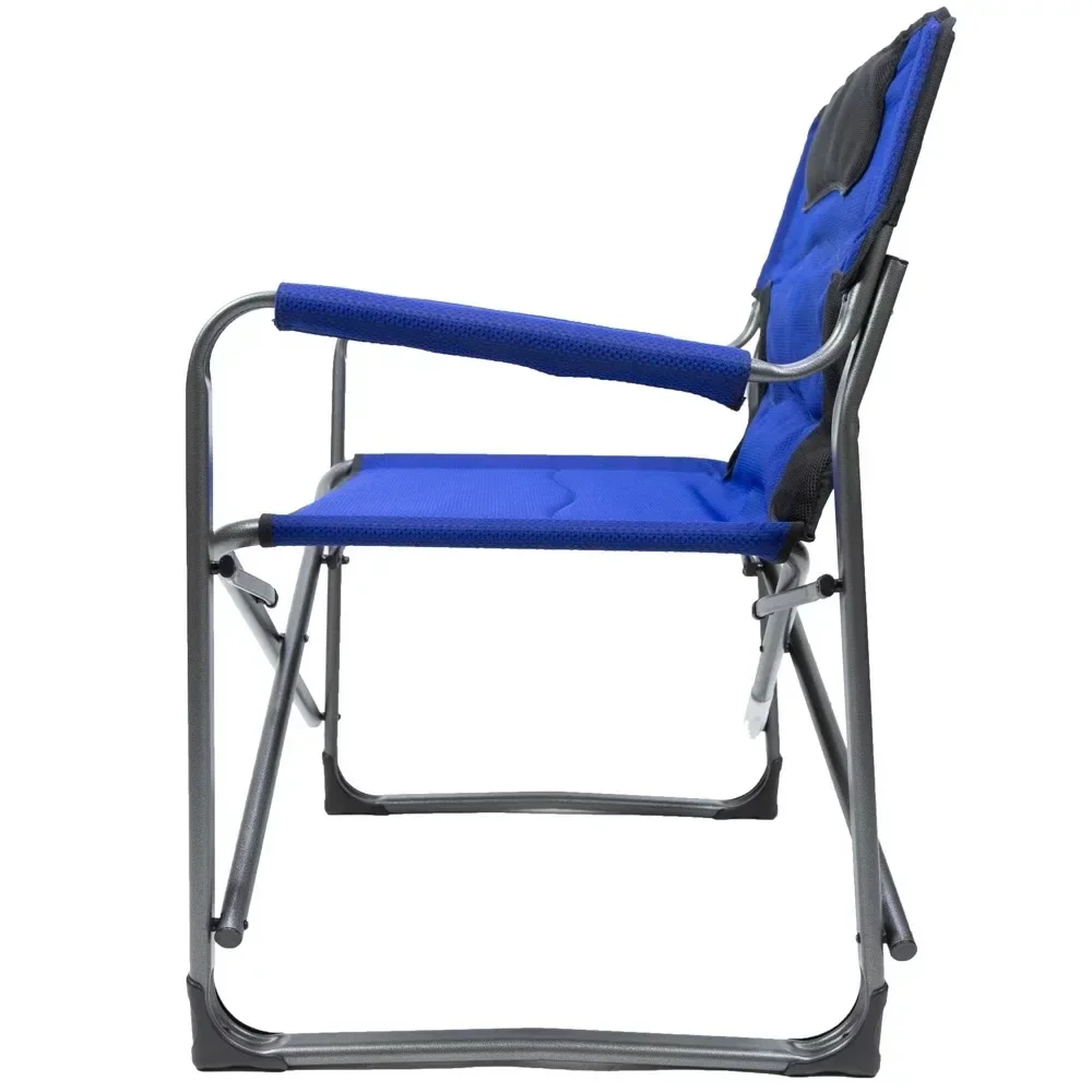 Camping Director Chair XXL, Blue, Adult, 10lbs Outdoor Chair 3