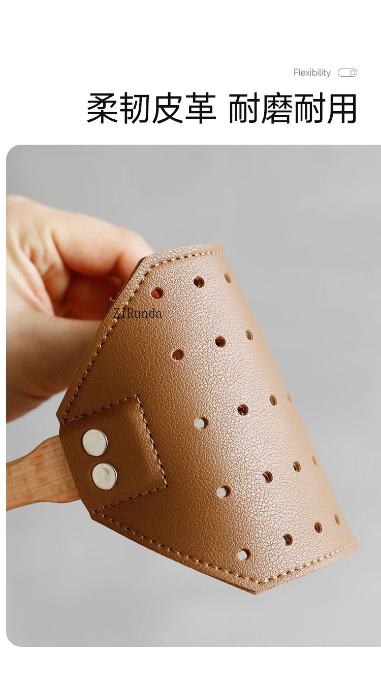 *Literary leather, mosquito killer fly swatter, beech wood, long-handled fly swatter, thickened not rotten