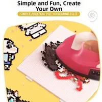 2.6mm Perler Hama Beads Kit DIY Make Puzzle Premium Small Bean 3D Puzzle Beads Handmade Crafts Decor 24Colors Melting Beads Kits 6