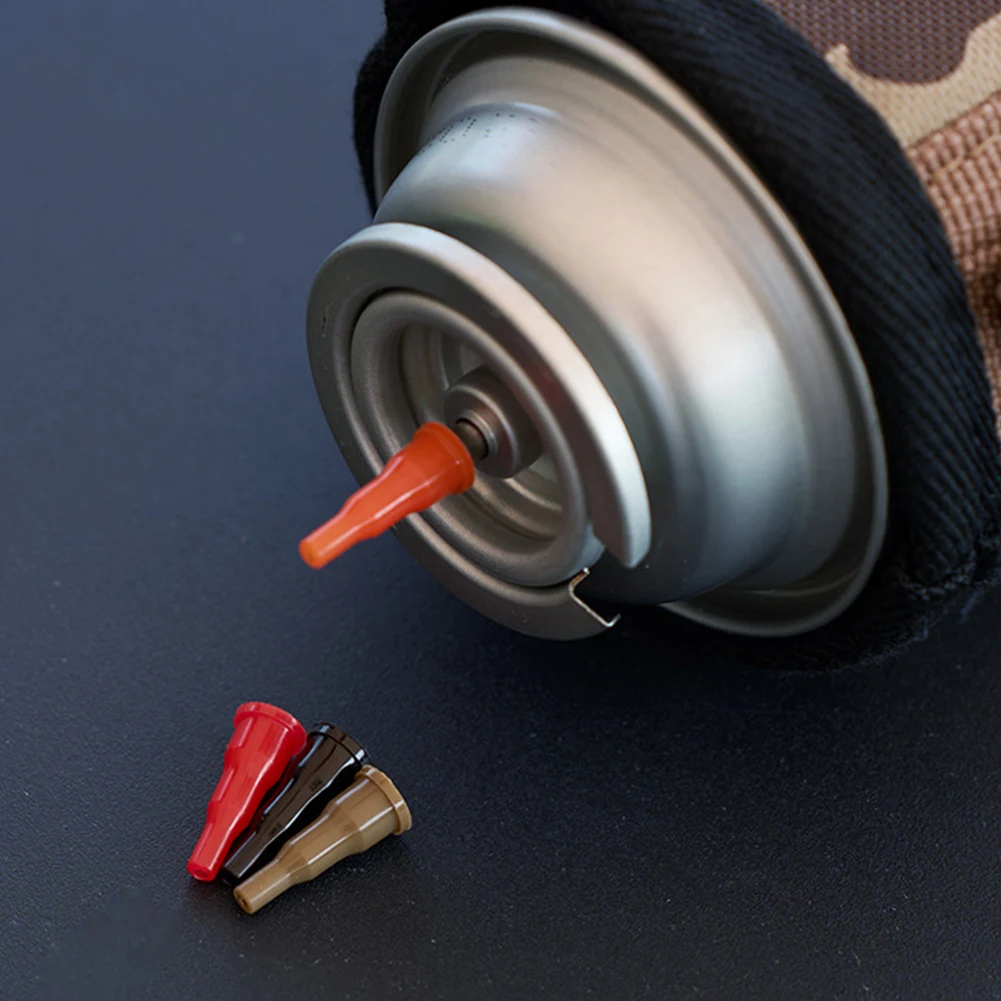 10Pcs Gas Nozzle Connector Reusable Butane Cassette Gas Tank Adapter Universal Butane Gas Converter for Cigarette Lighter