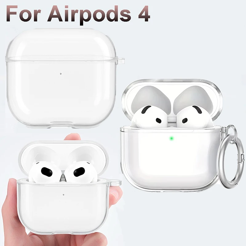 Transparent TPU Shockproof Earphone Case For Airpods Protective Accessories